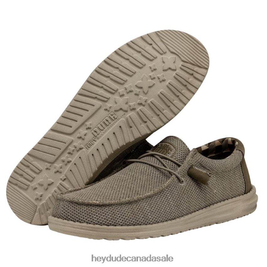 Men Wally Sox Wide Hey Dude Beige Shoes 0D6J4L296