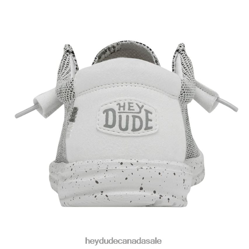 Men Wally Sox Wide Hey Dude Stone White Shoes 0D6J4L297