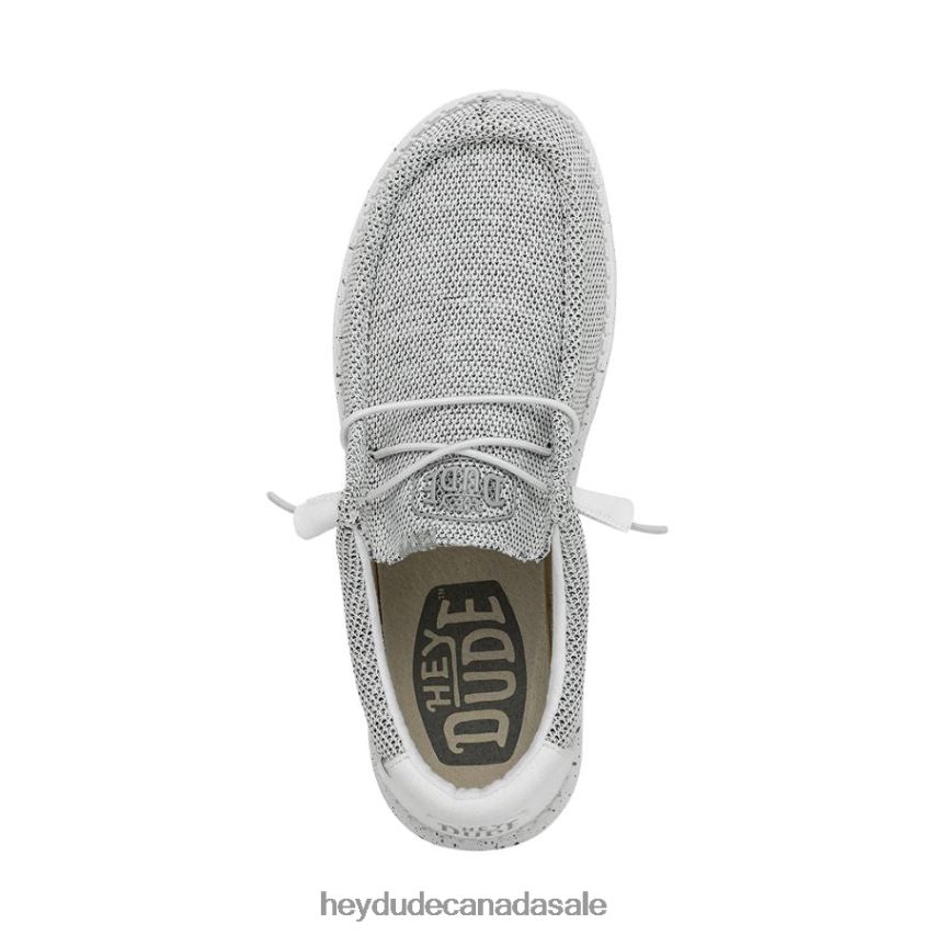 Men Wally Sox Wide Hey Dude Stone White Shoes 0D6J4L297