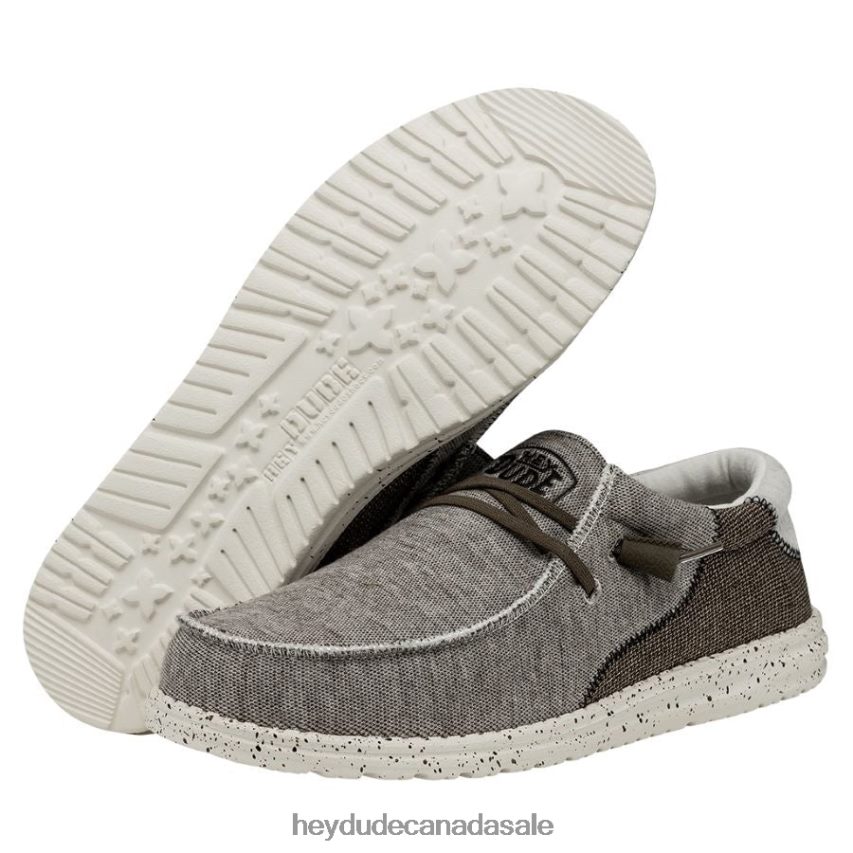 Men Wally Stitch Hey Dude Teak Shoes 0D6J4L439