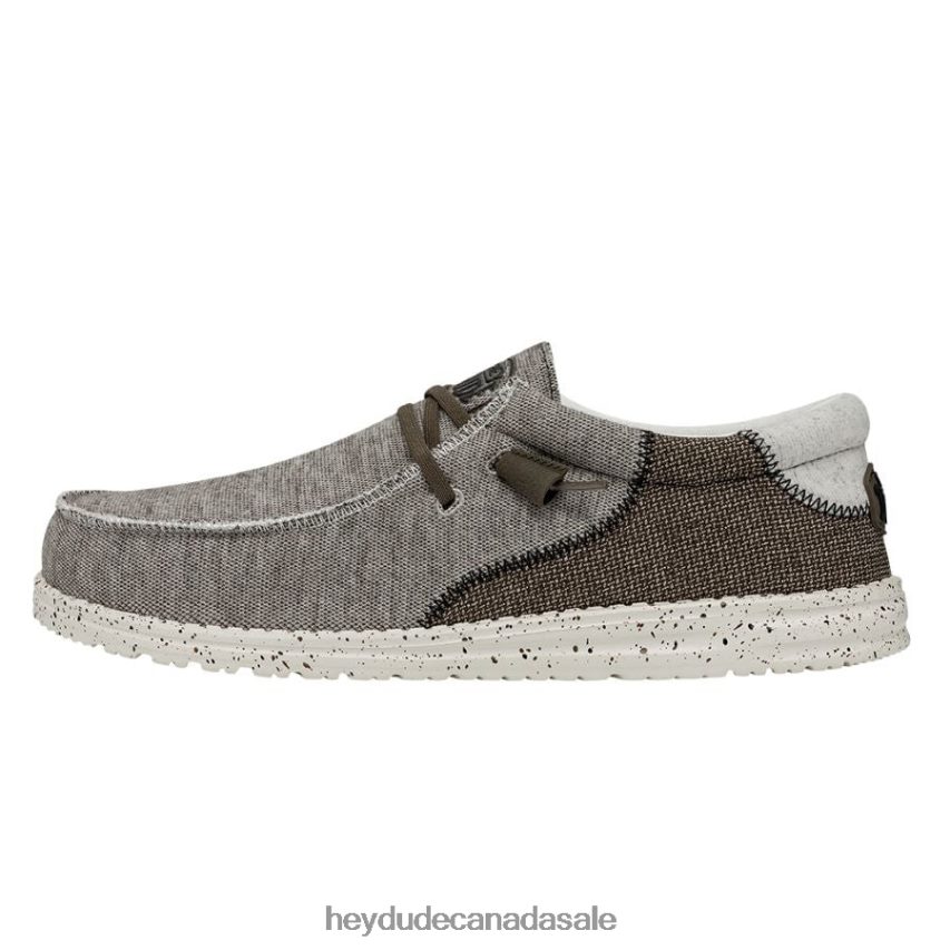 Men Wally Stitch Hey Dude Teak Shoes 0D6J4L446