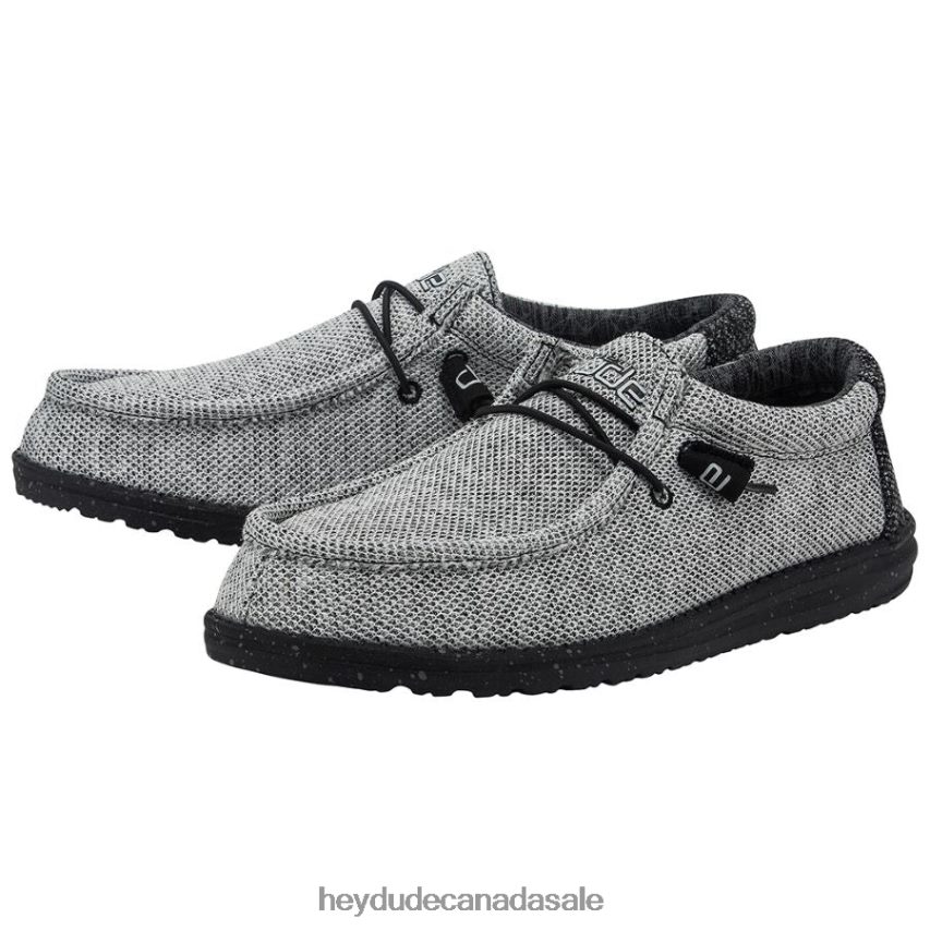 Men Wally Stretch Hey Dude Dark Web Shoes 0D6J4L314
