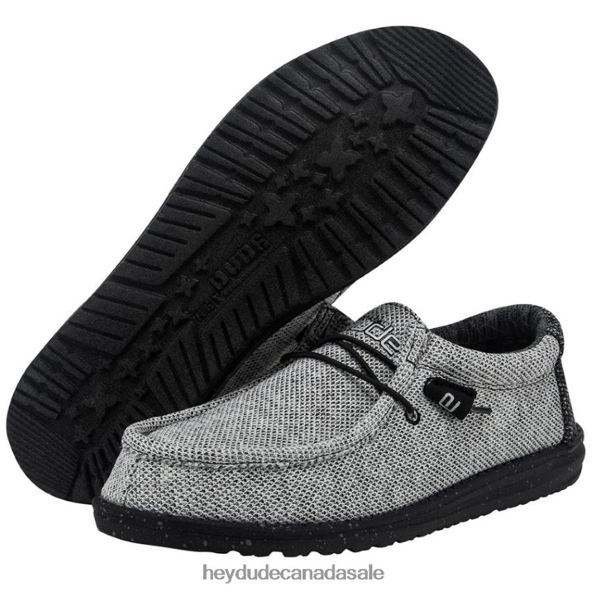 Men Wally Stretch Hey Dude Dark Web Shoes 0D6J4L314