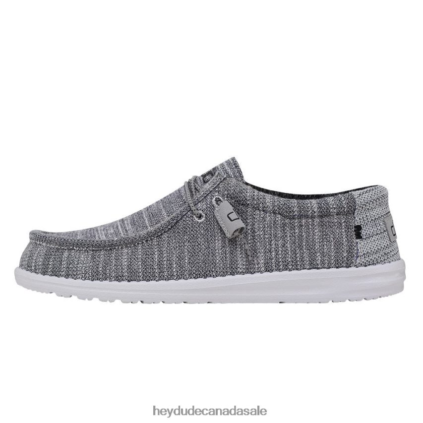 Men Wally Stretch Hey Dude Granite Shoes 0D6J4L366
