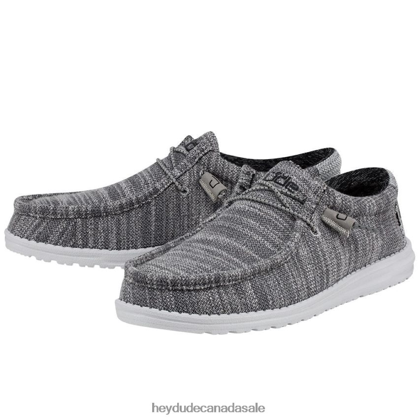 Men Wally Stretch Hey Dude Granite Shoes 0D6J4L366