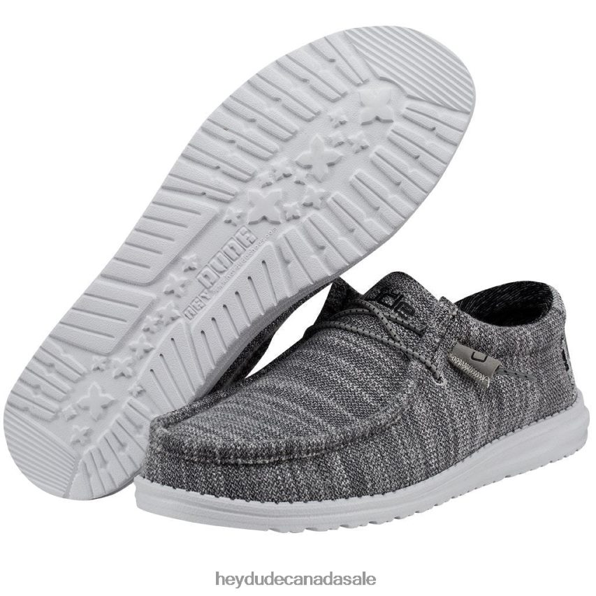Men Wally Stretch Hey Dude Granite Shoes 0D6J4L366