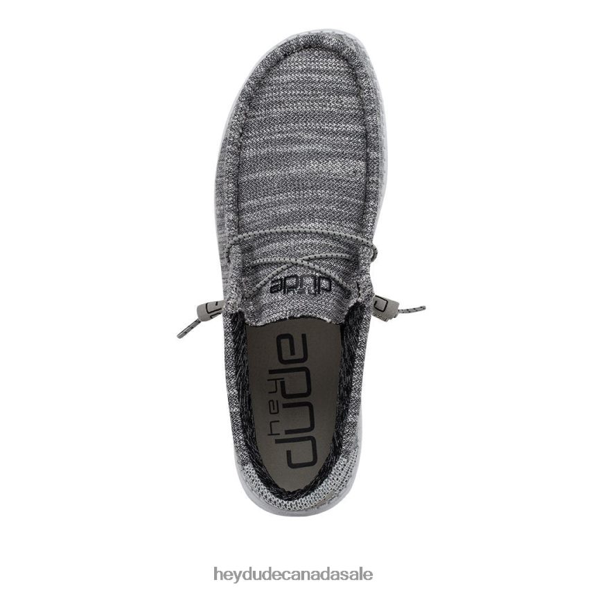 Men Wally Stretch Hey Dude Granite Shoes 0D6J4L366