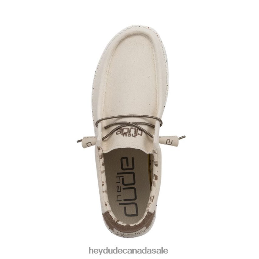 Men Wally Stretch Hey Dude Ivory Shoes 0D6J4L312