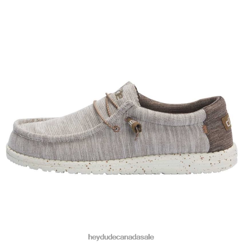 Men Wally Stretch Hey Dude Limestone Shoes 0D6J4L324