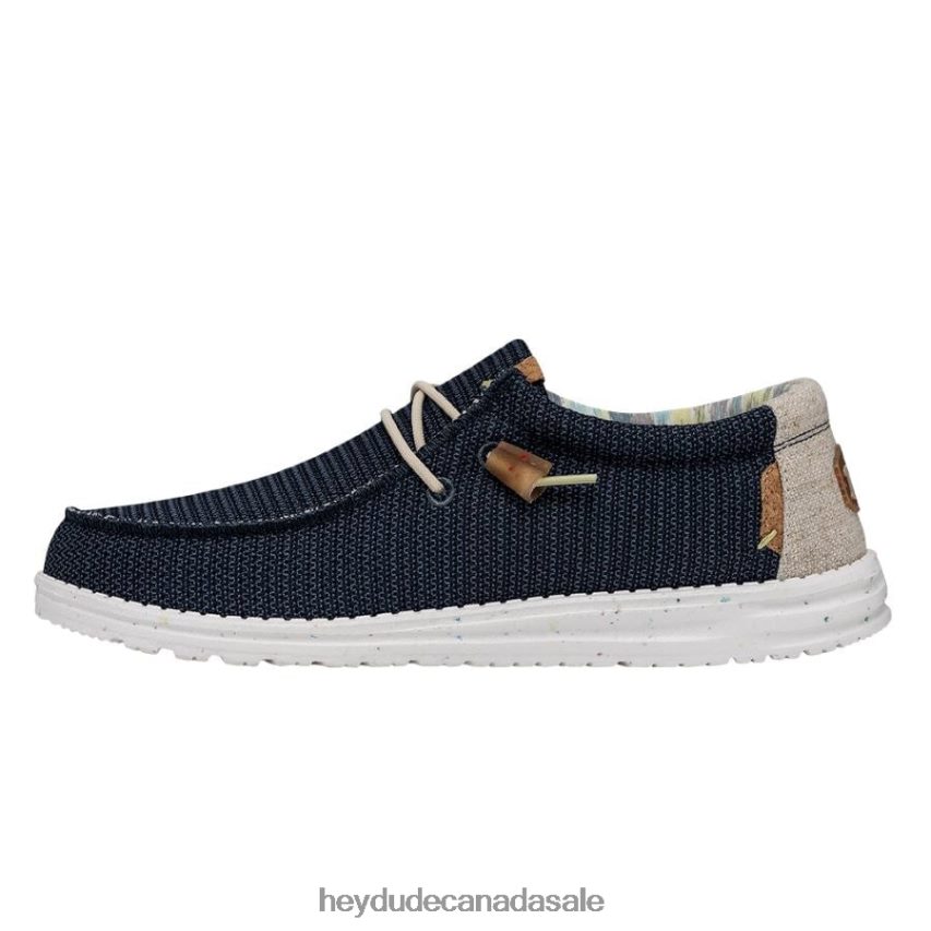 Men Wally Stretch Hey Dude Orion Blue Shoes 0D6J4L322