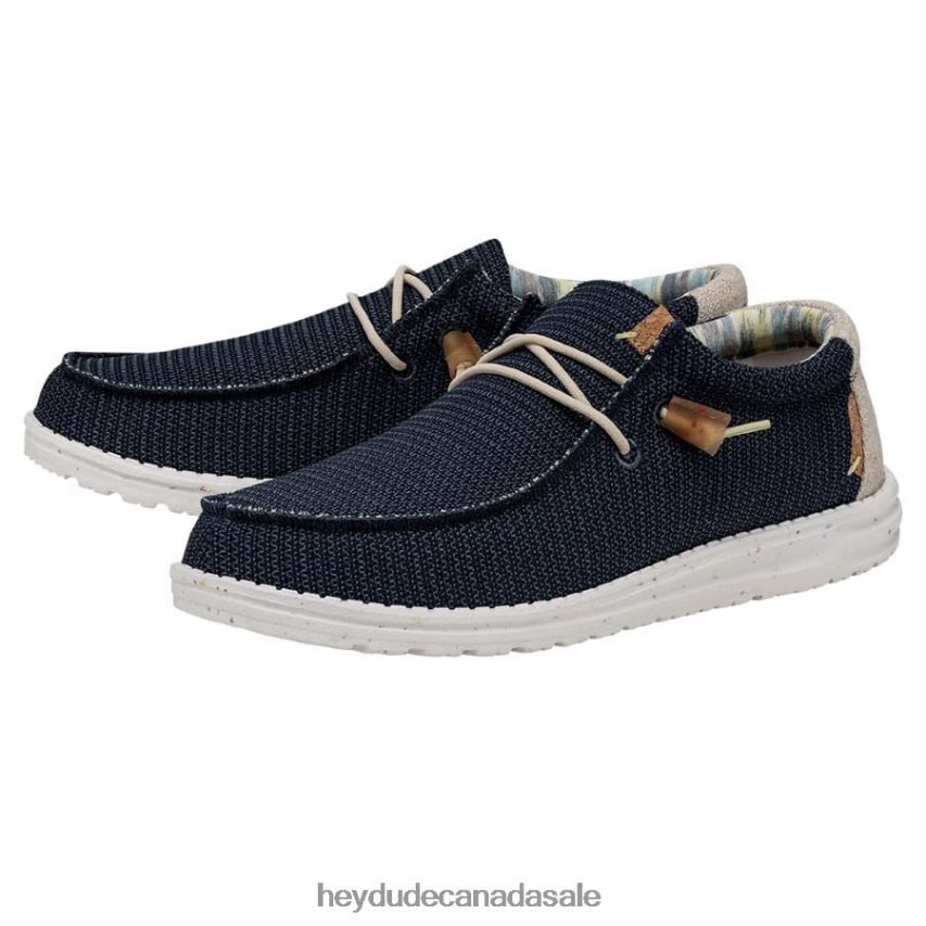 Men Wally Stretch Hey Dude Orion Blue Shoes 0D6J4L322