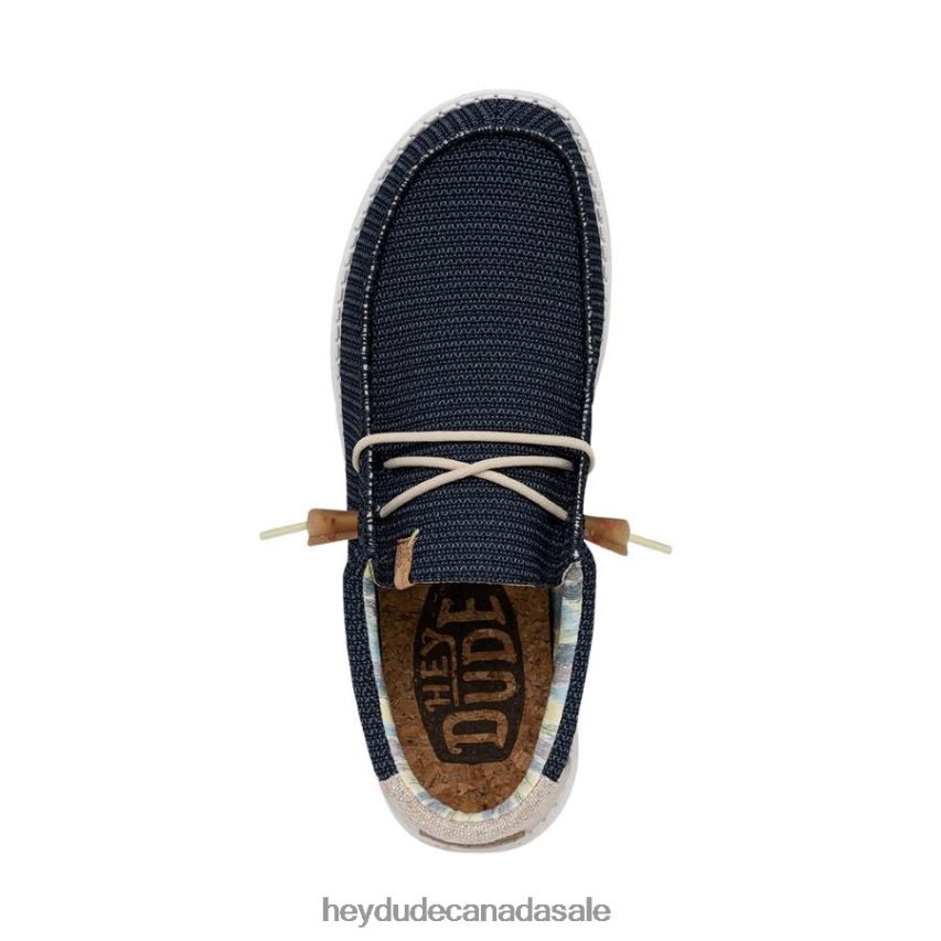Men Wally Stretch Hey Dude Orion Blue Shoes 0D6J4L322