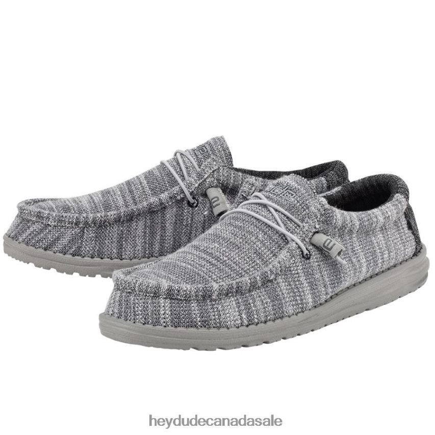 Men Wally Stretch Hey Dude Platinum Mix Shoes 0D6J4L313