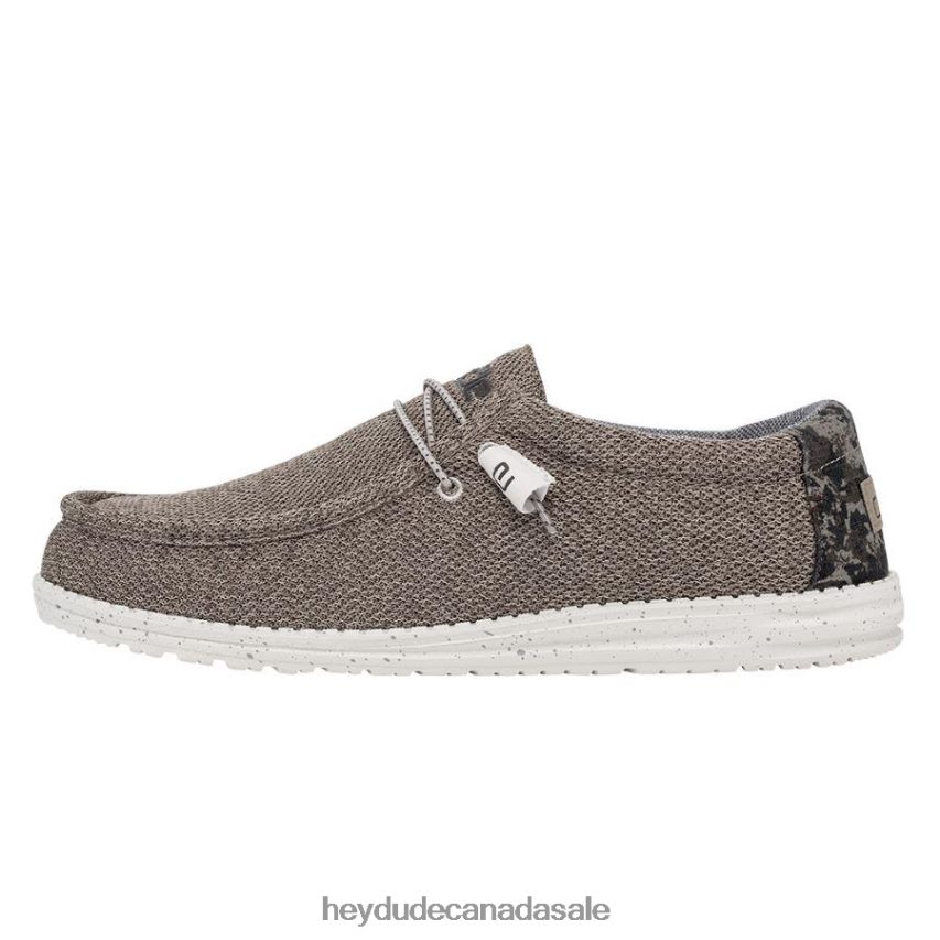 Men Wally Stretch Hey Dude Sand Dune Camo Shoes 0D6J4L326
