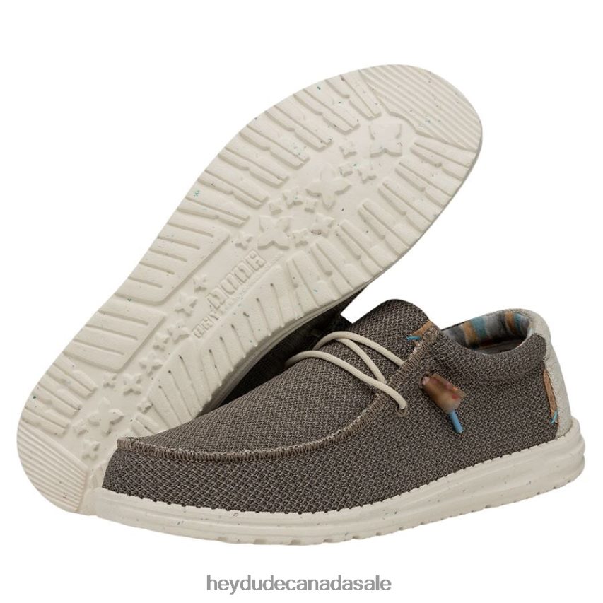 Men Wally Stretch Hey Dude Walnut Shoes 0D6J4L325