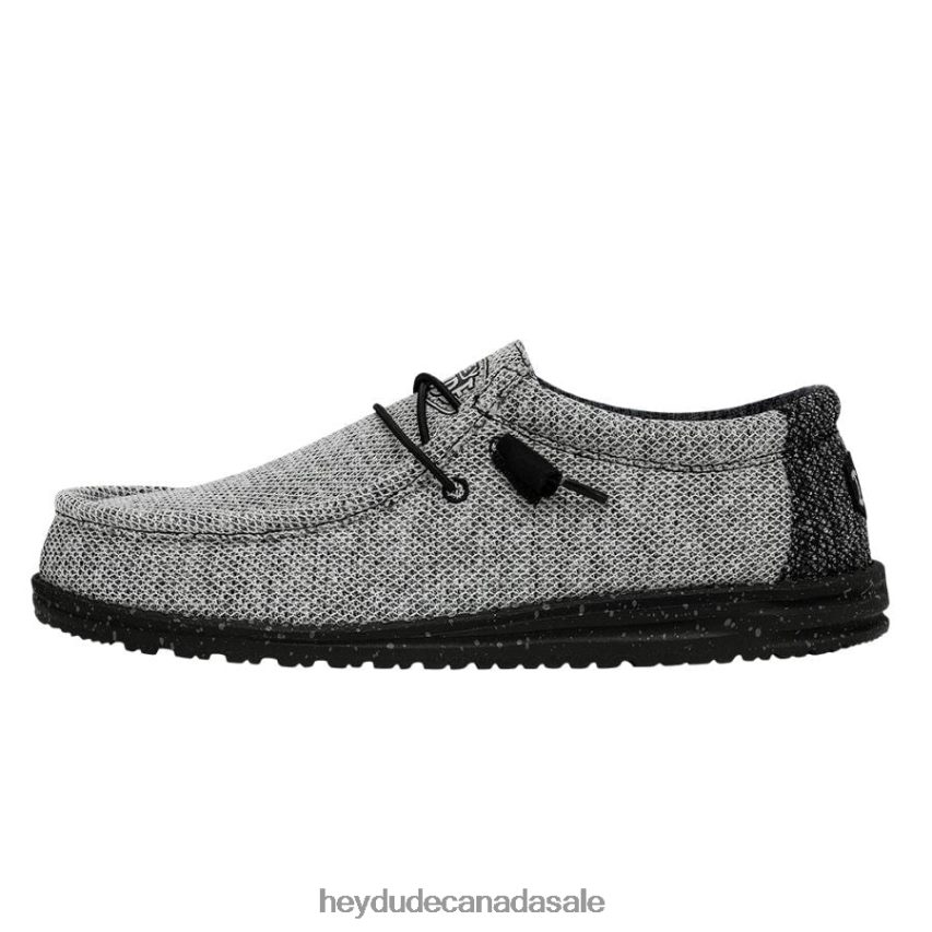 Men Wally Stretch Poly Hey Dude Dark Web Shoes 0D6J4L305