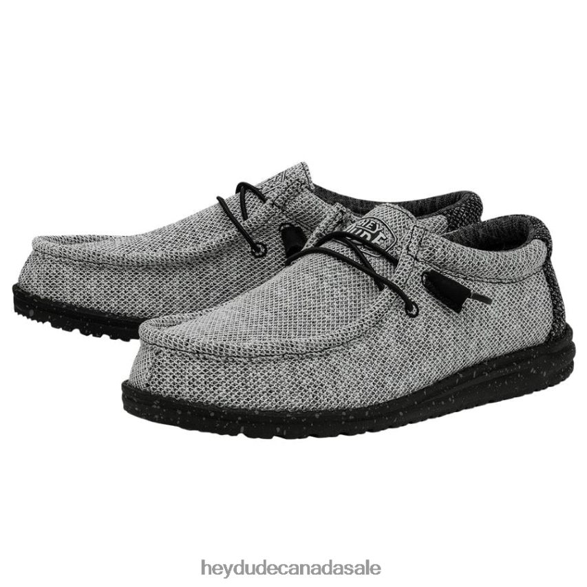 Men Wally Stretch Poly Hey Dude Dark Web Shoes 0D6J4L305