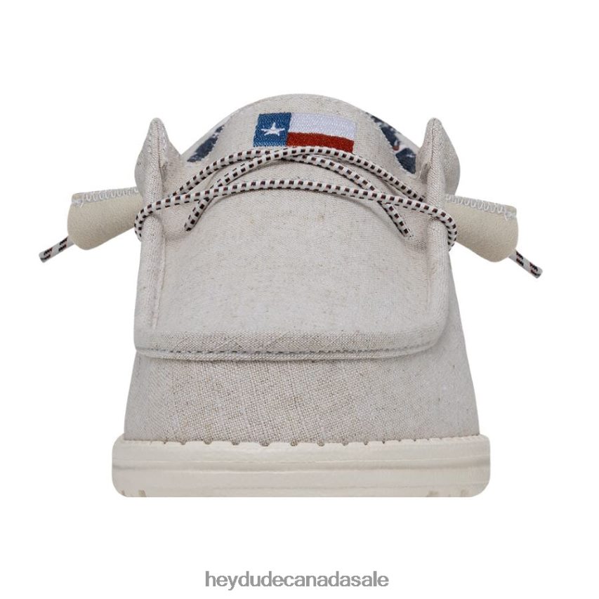 Men Wally Texas Canvas Hey Dude Off White Shoes 0D6J4L362
