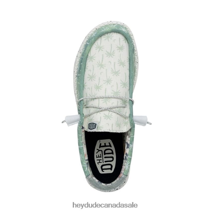 Men Wally Tropical Hey Dude Light Blue Shoes 0D6J4L364
