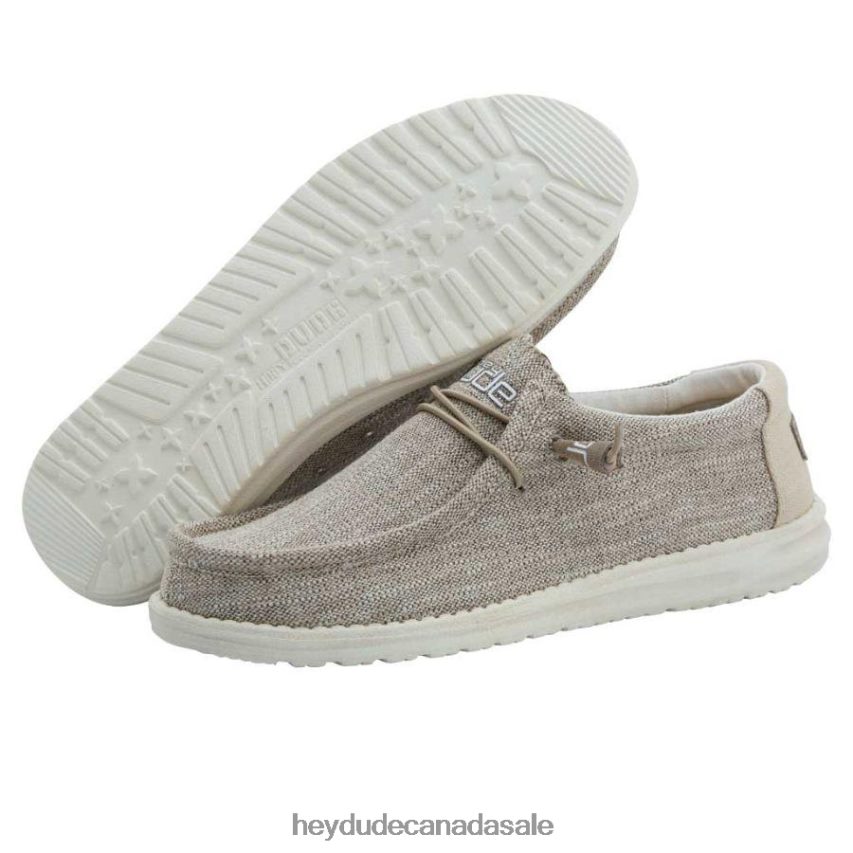 Men Wally Woven Hey Dude Beige Shoes 0D6J4L401