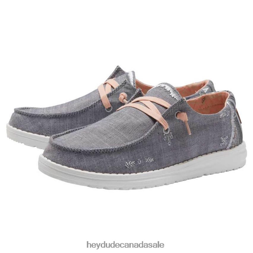 Men Wendy Boho Hey Dude Grey Shoes 0D6J4L68