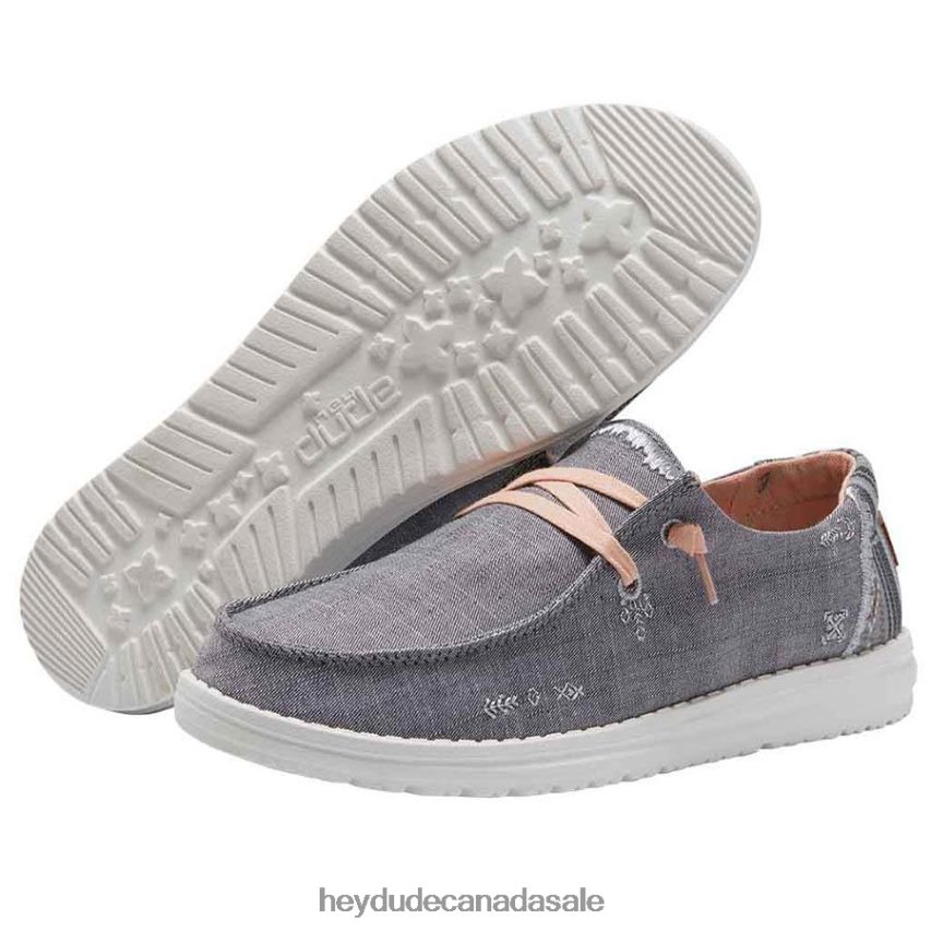 Men Wendy Boho Hey Dude Grey Shoes 0D6J4L68