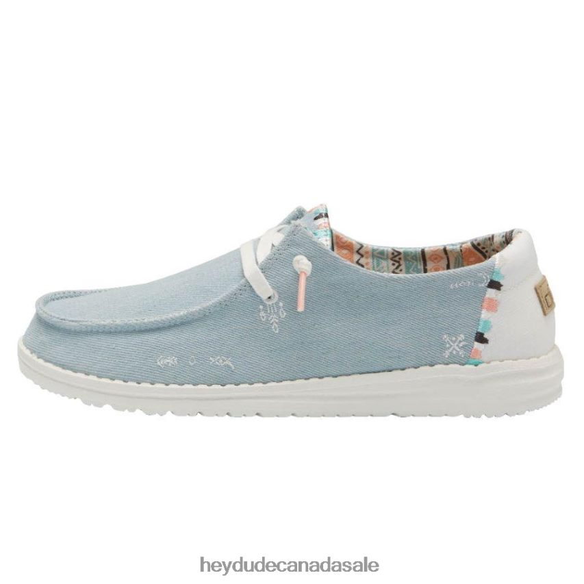 Men Wendy Boho Hey Dude Light Denim Shoes 0D6J4L66