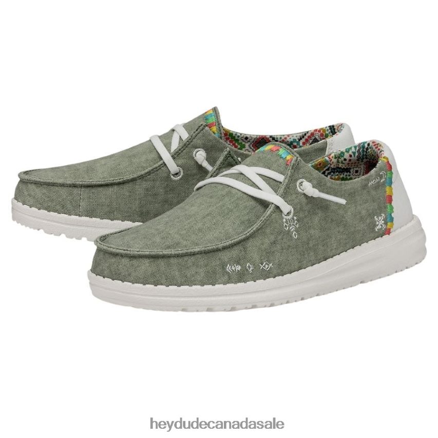 Men Wendy Boho Hey Dude Olive Shoes 0D6J4L67