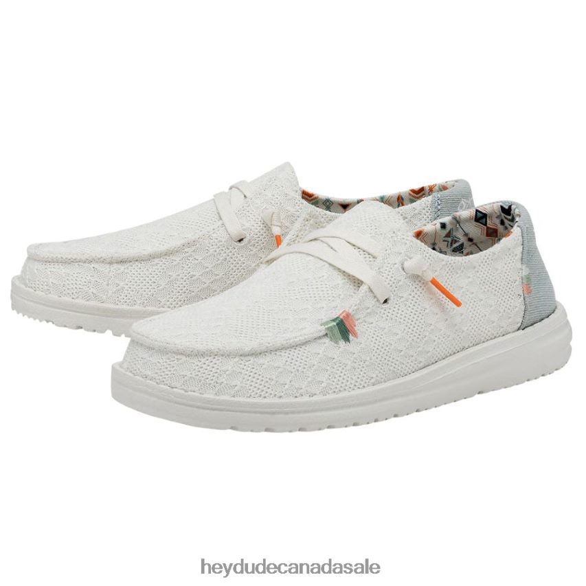 Men Wendy Boho Hey Dude White Crochet Shoes 0D6J4L69