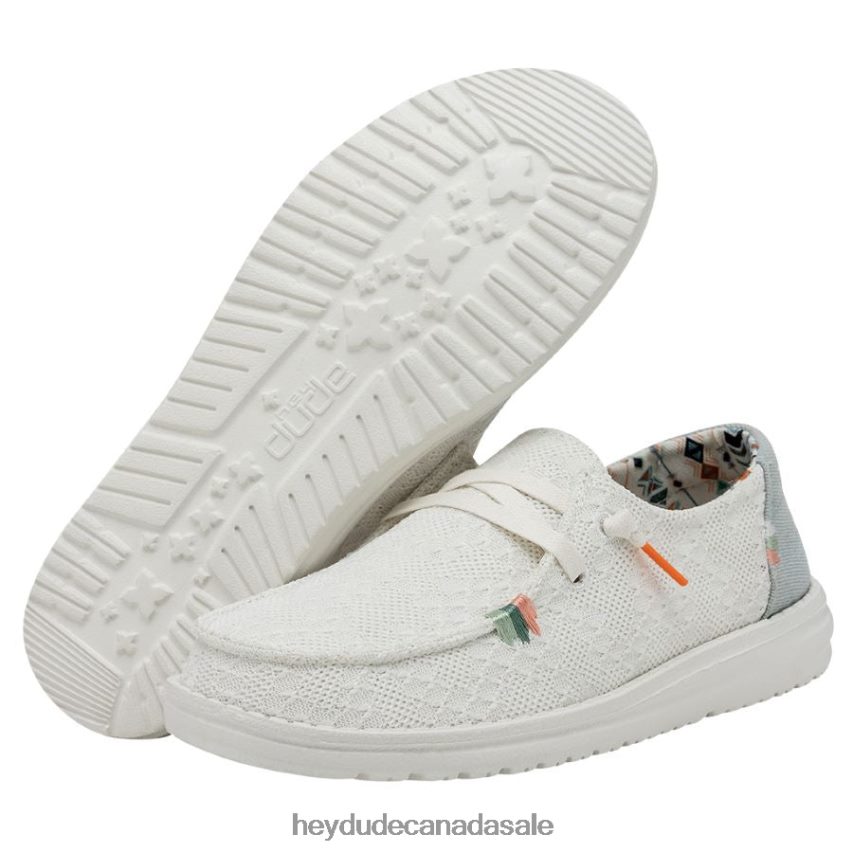 Men Wendy Boho Hey Dude White Crochet Shoes 0D6J4L69