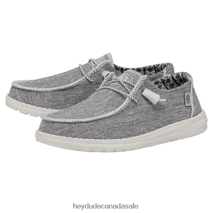 Men Wendy Boho Stitch Hey Dude White Melange Shoes 0D6J4L6