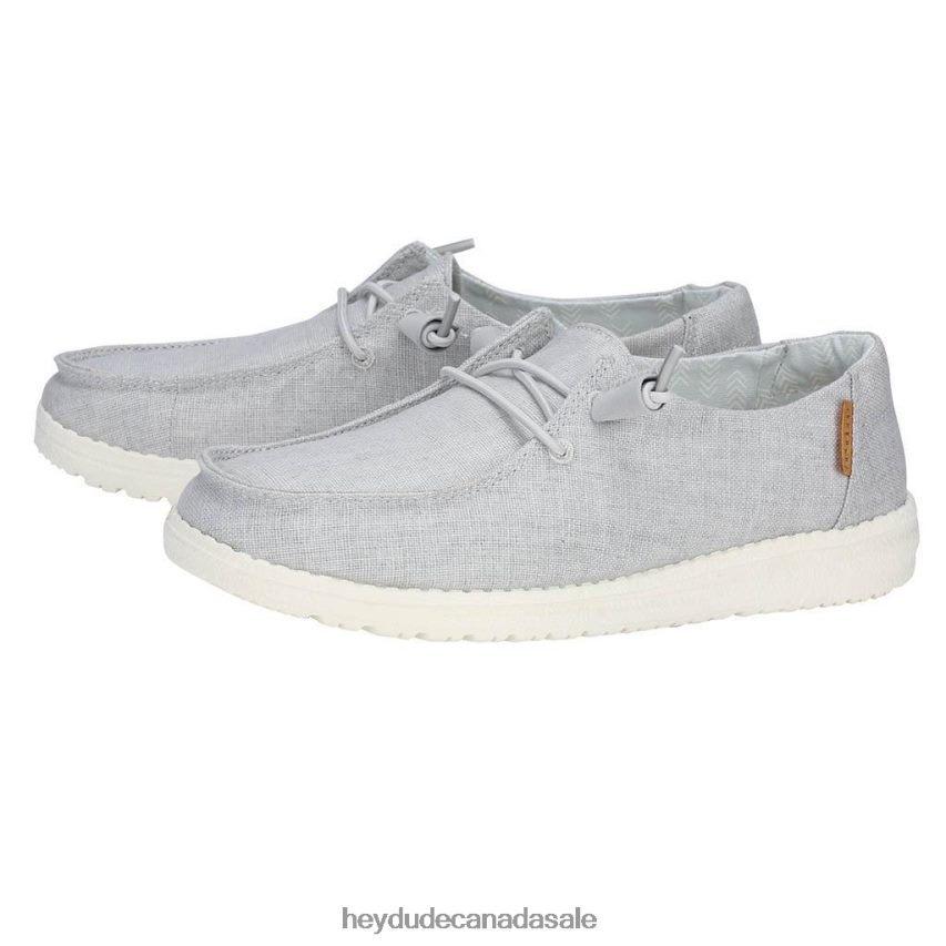 Men Wendy Chambray Hey Dude Light Grey Shoes 0D6J4L99