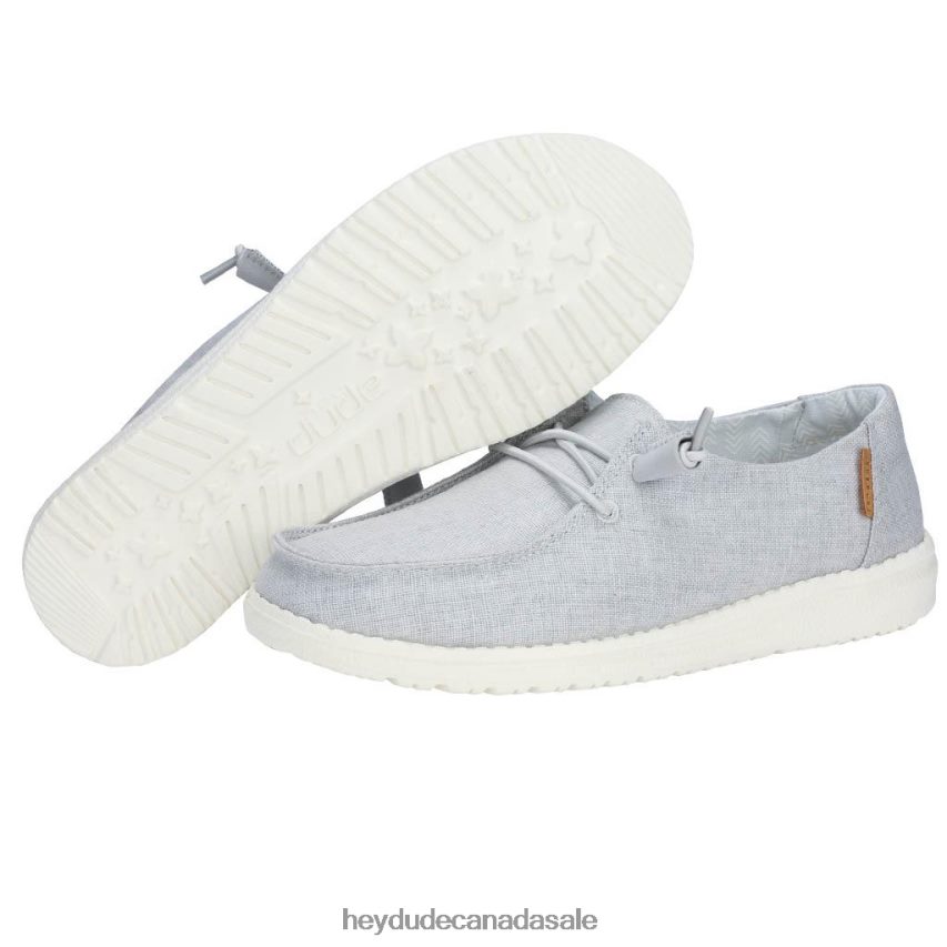 Men Wendy Chambray Hey Dude Light Grey Shoes 0D6J4L99