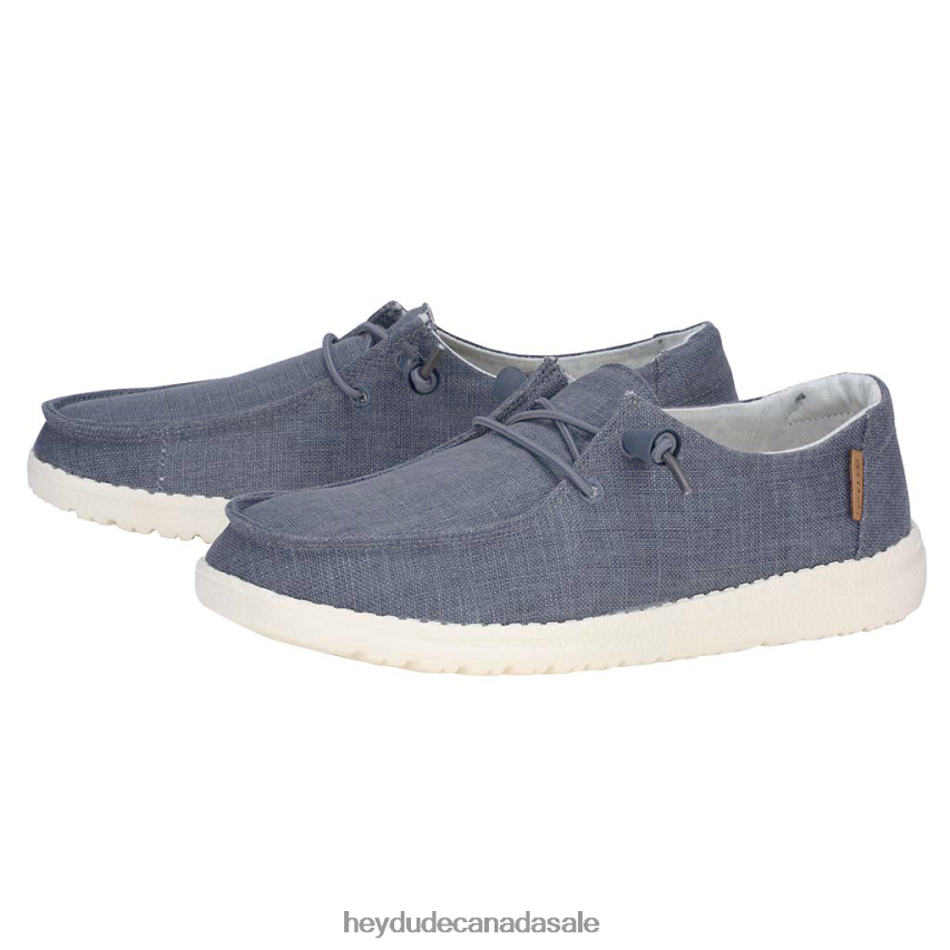 Men Wendy Chambray Hey Dude Navy White Shoes 0D6J4L100