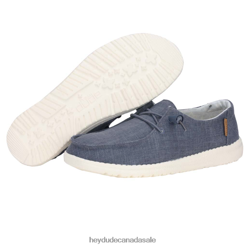 Men Wendy Chambray Hey Dude Navy White Shoes 0D6J4L100