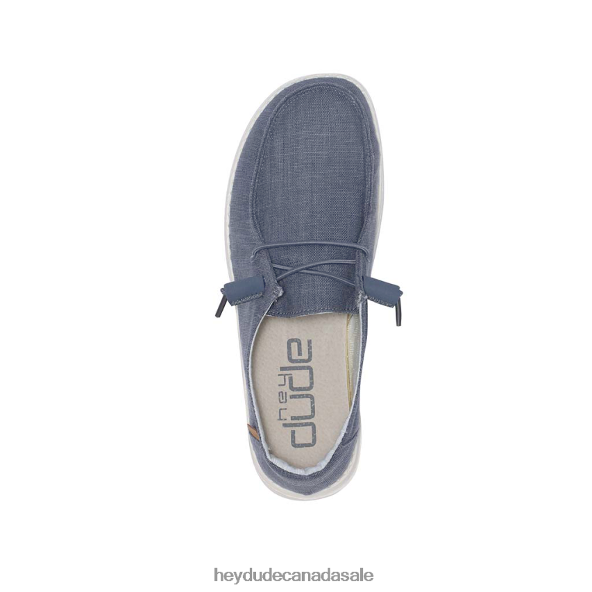 Men Wendy Chambray Hey Dude Navy White Shoes 0D6J4L100