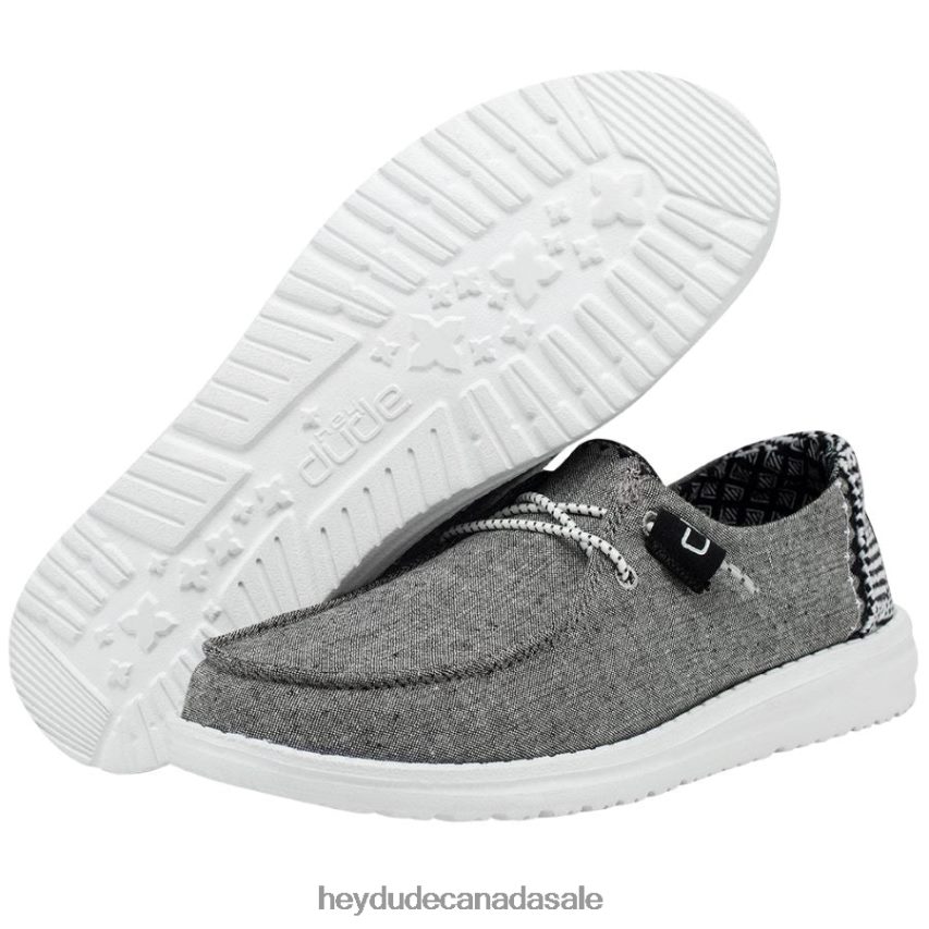 Men Wendy Chambray Hey Dude Onyx Shoes 0D6J4L106