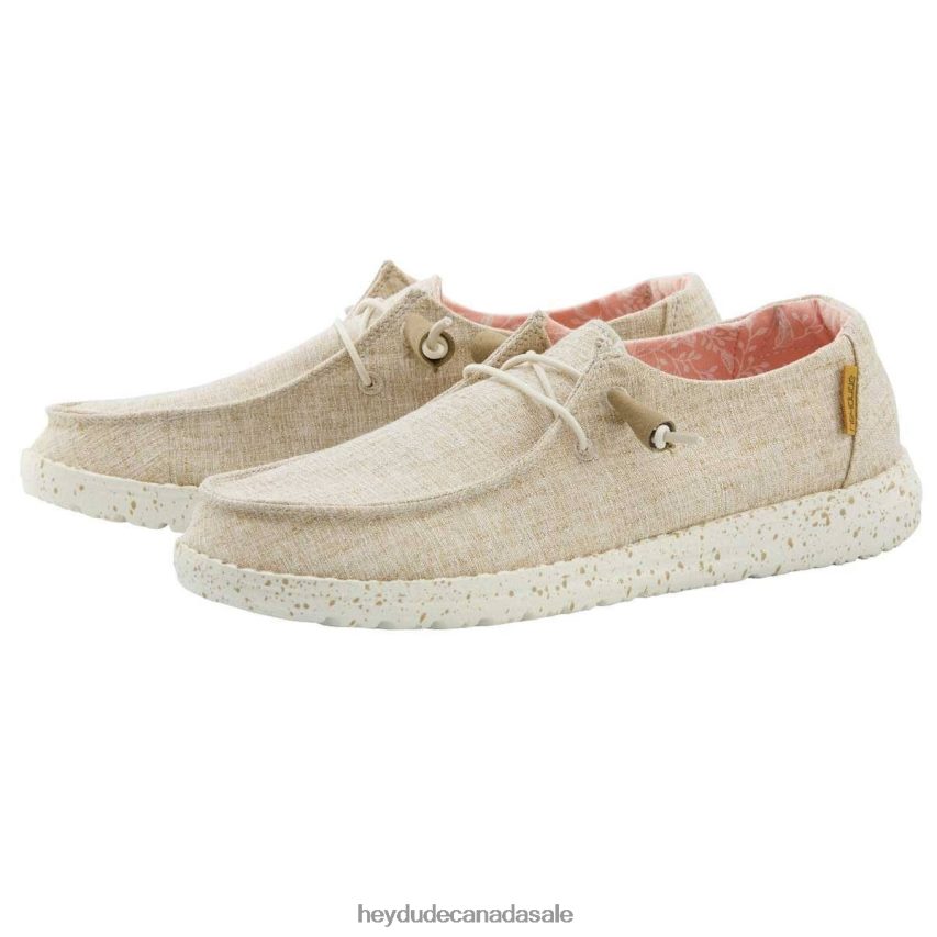 Men Wendy Chambray Hey Dude White Nut Shoes 0D6J4L102