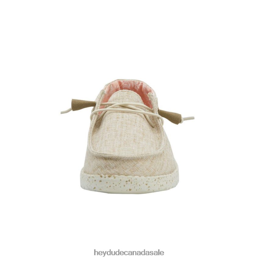 Men Wendy Chambray Hey Dude White Nut Shoes 0D6J4L102