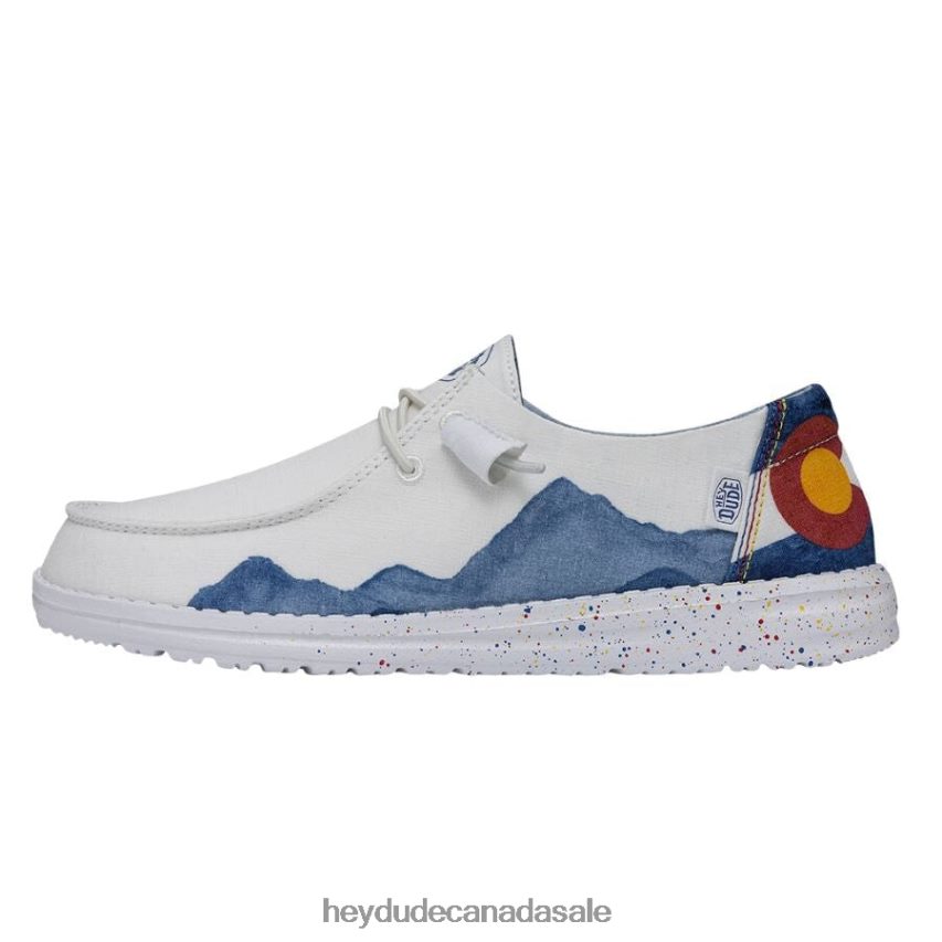 Men Wendy Colorado Watercolor Hey Dude White Shoes 0D6J4L197