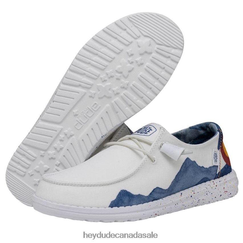 Men Wendy Colorado Watercolor Hey Dude White Shoes 0D6J4L197