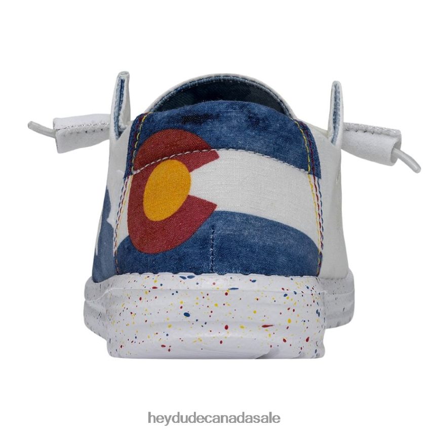 Men Wendy Colorado Watercolor Hey Dude White Shoes 0D6J4L197