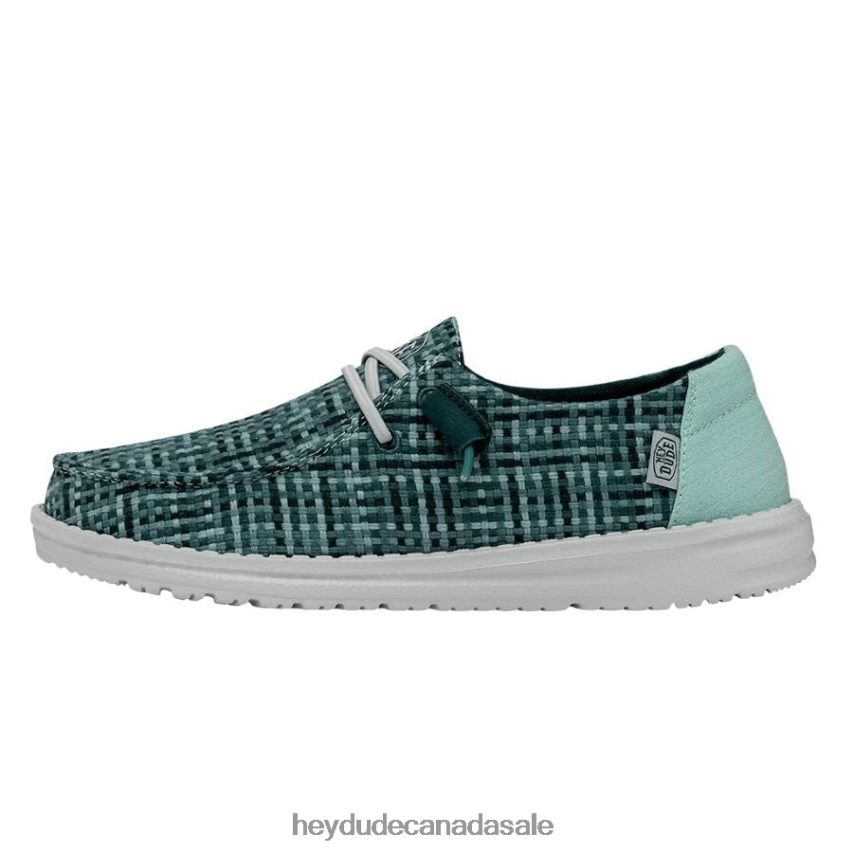 Men Wendy Crosshatch Hey Dude Jade Shoes 0D6J4L172
