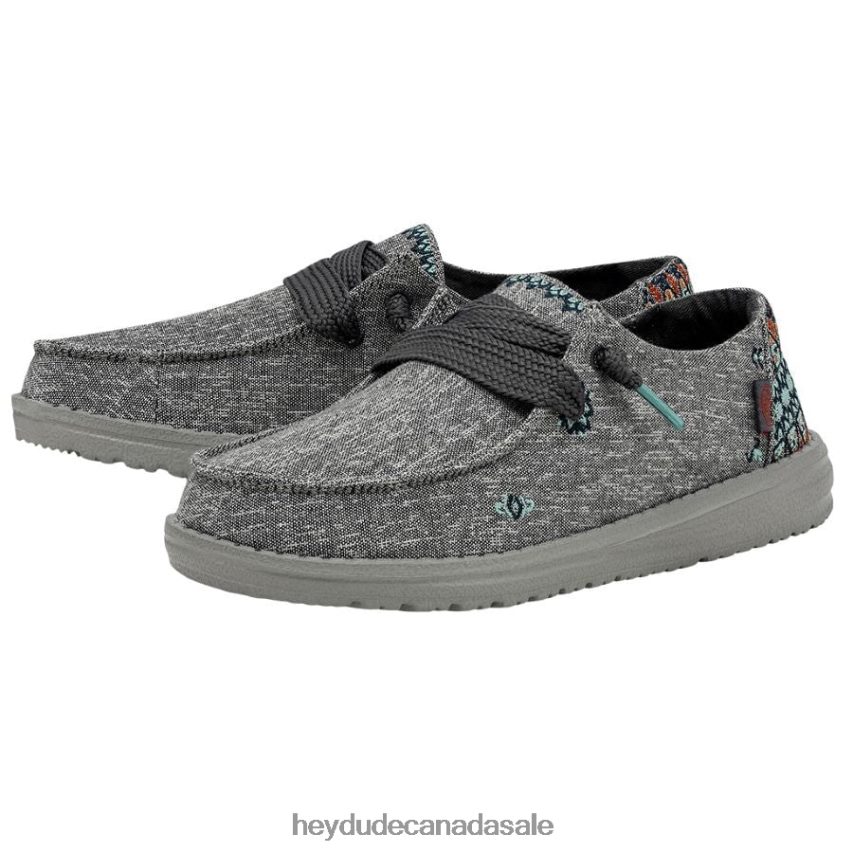 Men Wendy Flora Hey Dude Tulip Grey Shoes 0D6J4L138