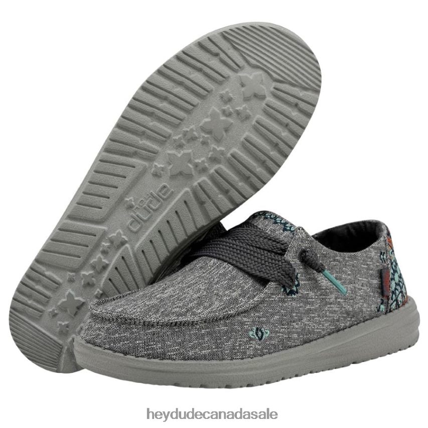 Men Wendy Flora Hey Dude Tulip Grey Shoes 0D6J4L138