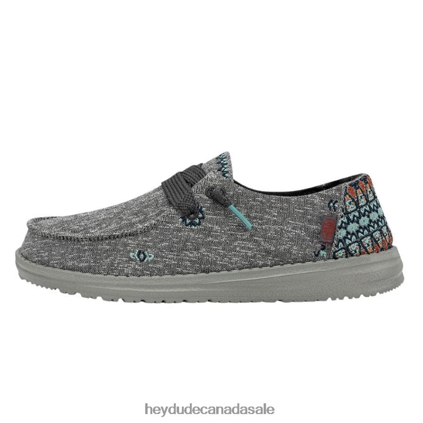 Men Wendy Flora Hey Dude Tulip Grey Shoes 0D6J4L210