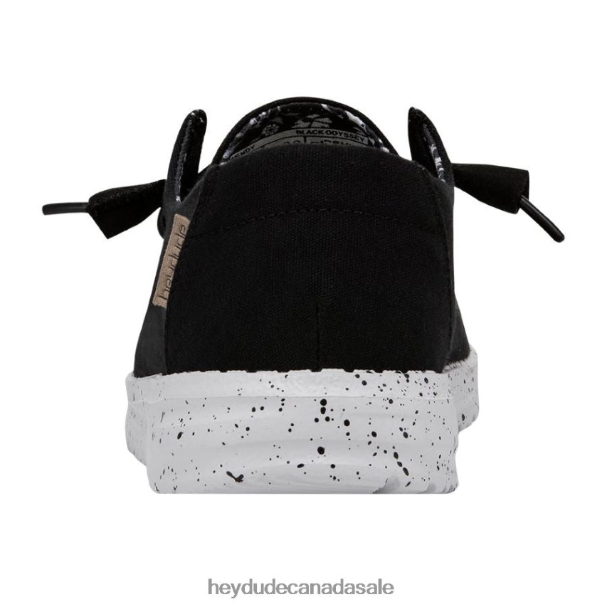 Men Wendy Hey Dude Black Odyssey Shoes 0D6J4L71