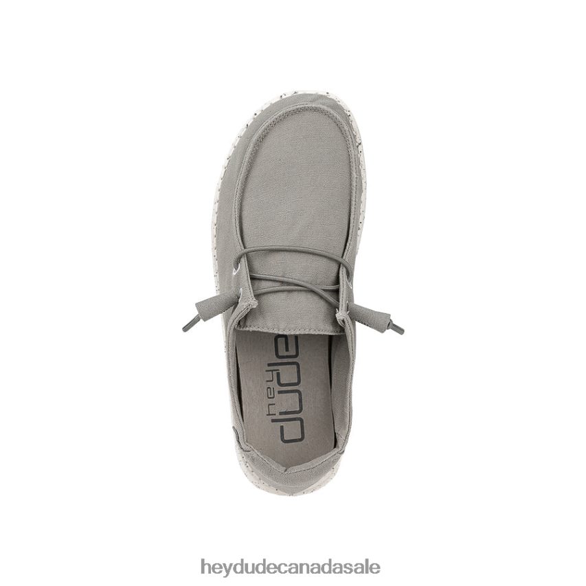 Men Wendy Hey Dude Grey Shoes 0D6J4L78