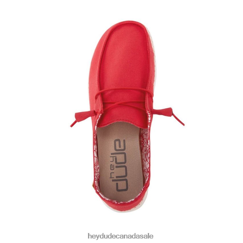 Men Wendy Hey Dude Red Shoes 0D6J4L82
