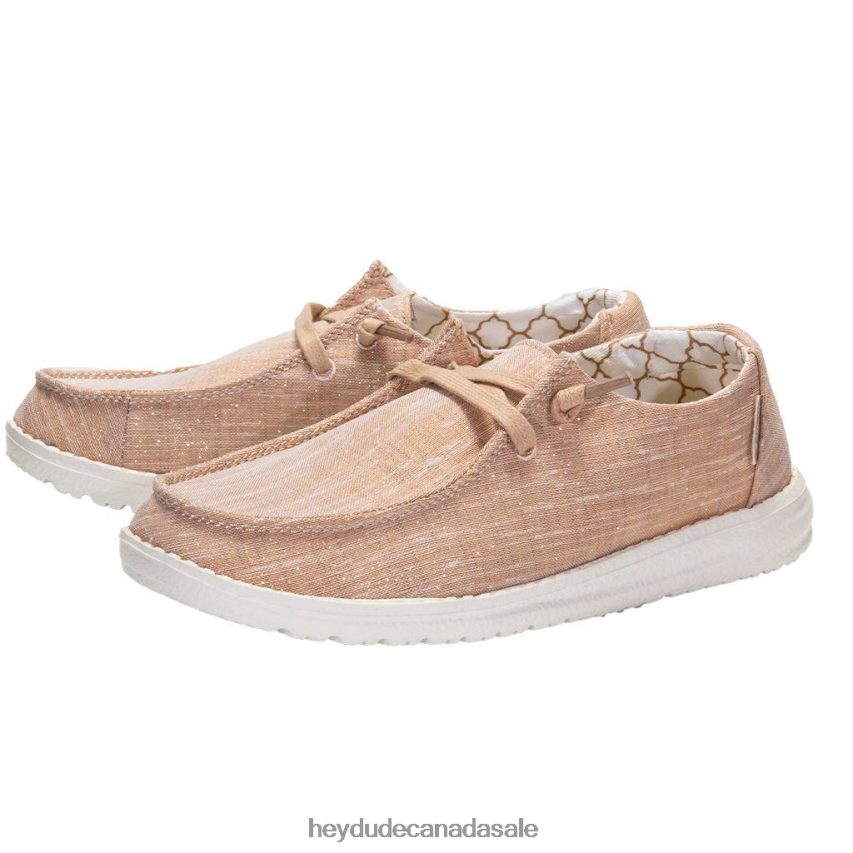 Men Wendy Hey Dude Sparkling Rose Gold Shoes 0D6J4L73